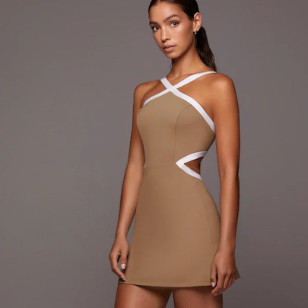 Michi PLAYA DRESS, Tan - Active - Tennis
